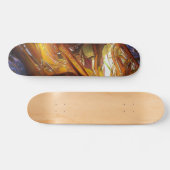 Sci-Fi Metaal Kunst 2-4a Skateboard (Horizontaal)