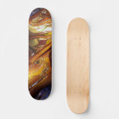 Sci-Fi Metaal Kunst 2-4a Skateboard (Voorkant)