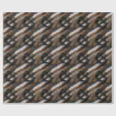 Sci-Fi Metal Art 2-5 Wrapping Paper Cadeaupapier (Vlak)