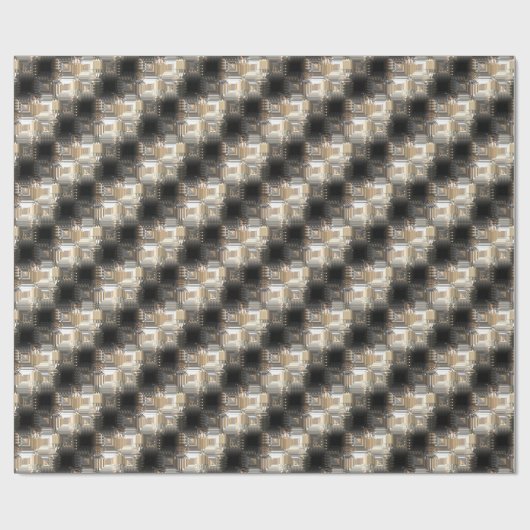 Sci-Fi Metal Pattern 3 die papier verpakt (Vlak)