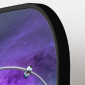 Sci-Fi Metallic Pickleball Core – Galaxy Orbit Pad Paddle (Links Detail)