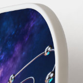 Sci-Fi Metallic Pickleball Orbital Core – Galaxy O Pickleball Paddle (Links Detail)