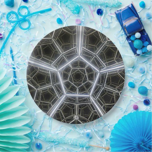 Sci-Fi multidimensionaal Papieren Bordje (Feest)