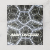 Sci-Fi multidimensionaal Plaatskaartje (Buitenkant ongevouwen)