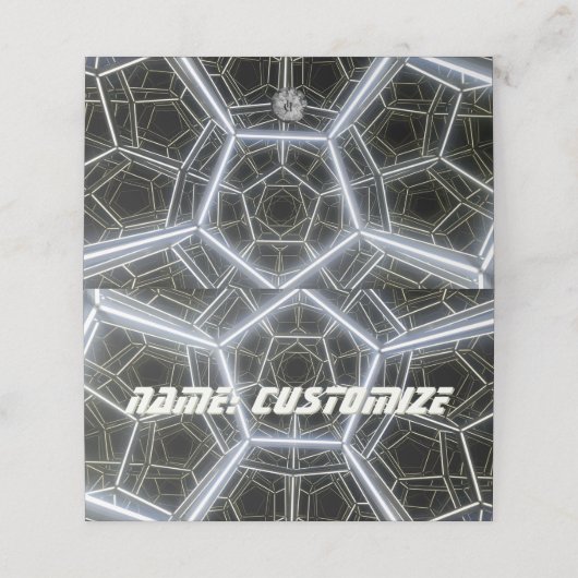 Sci-Fi multidimensionaal Plaatskaartje (Buitenkant ongevouwen)