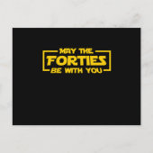 Sci Fi Nerd Galaxy Geek 40 jaar oud Baby Ma Briefkaart (Voorkant)