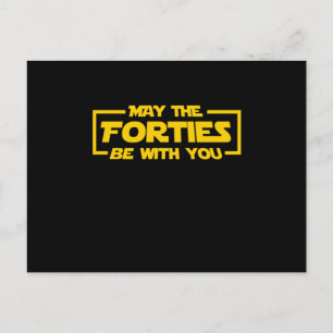 Sci-Fi nerd sterrenstelsel geek 40 jaar oud 80s ba Briefkaart