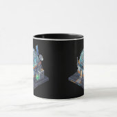 Sci-Fi Onderzoekslab Zwart Combo Mok (Midden)