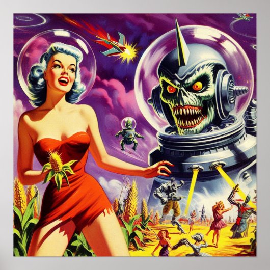  Sci-Fi Pin Up Poster (Voorkant)