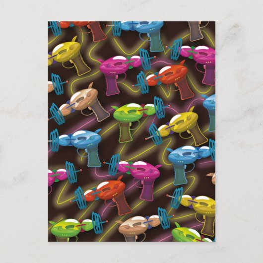 Sci Fi pistolen Briefkaart (Voorkant)