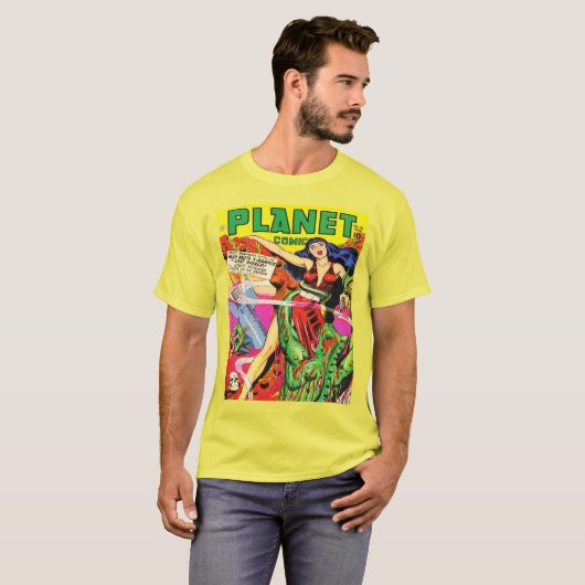Sci Fi PLANEET COMICS VAN 1940 T-shirt (Voorkant volledig)