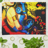  SCI FI (PLANETAARDIGE TOESTANDEN) keukenhanddoek (Gevouwen)