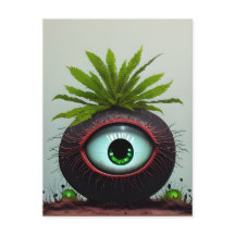 Sci-fi Plant met een oog