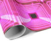 Sci-Fi Retro 3D: Pop Art Illustratie Cadeaupapier (Rol Hoek)