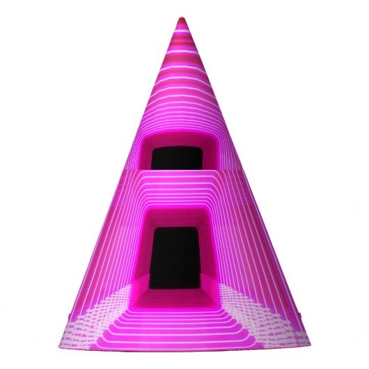 Sci-Fi Retro 3D: Pop Art Illustratie Feesthoedjes (Voorkant)