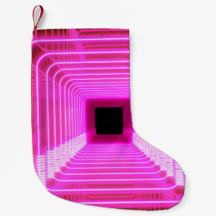 Sci-Fi Retro 3D: Pop Art Illustratie Kleine Kerstsok