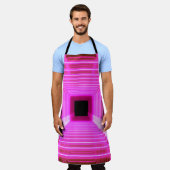Sci-Fi Retro 3D: Pop Art Illustratie Schort (Gedragen)