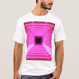 Sci-Fi Retro 3D: Pop Art Illustratie T-shirt