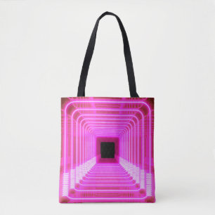 Sci-Fi Retro 3D: Pop Art Illustratie Tote Bag