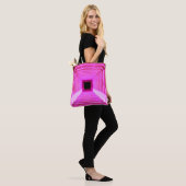 Sci-Fi Retro 3D: Pop Art Illustratie Tote Bag (Op model)