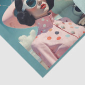 Sci-fi Retrofuturistische mode vrouwen (1) Tissuepapier (Detail)