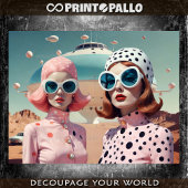 Sci-fi Retrofuturistische mode vrouwen paar (2) Tissuepapier