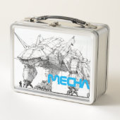 Sci-Fi Robot Monster Metal Lunchbox (Voorkant)