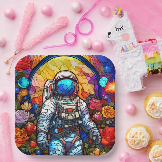 Sci Fi-ruimte Papieren Bordje (Feest)