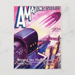 Sci Fi ruimtevaart 1936 Briefkaart