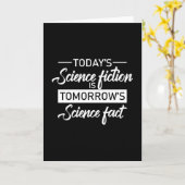 Sci-Fi Science Fiction Space Ufo Alien Funny Gift Kaart (Gele Bloem)