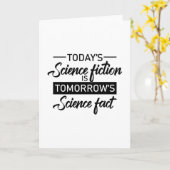 Sci-Fi Science Fiction Space Ufo Alien Gift Idea Kaart (Gele Bloem)