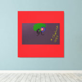 Sci-fi Seashell Creature Canvas Afdruk (Insitu (Houten vloer))