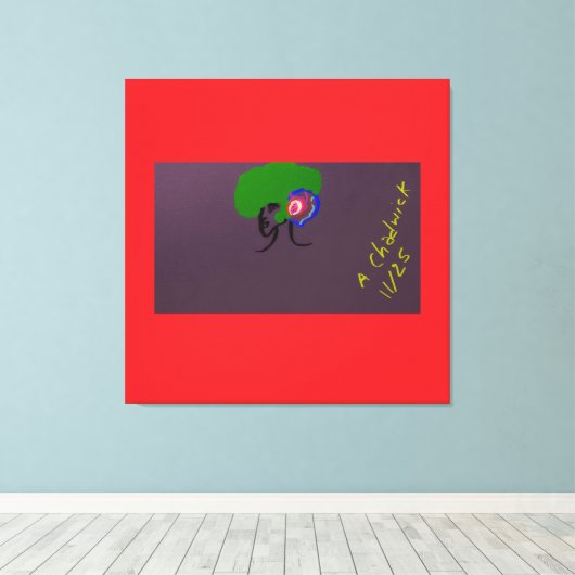 Sci-fi Seashell Creature Canvas Afdruk (Insitu (Houten vloer))