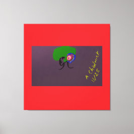 Sci-fi Seashell Creature Canvas Afdruk