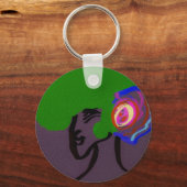 Sci-fi Seashell Creature Keychain (Voorkant)