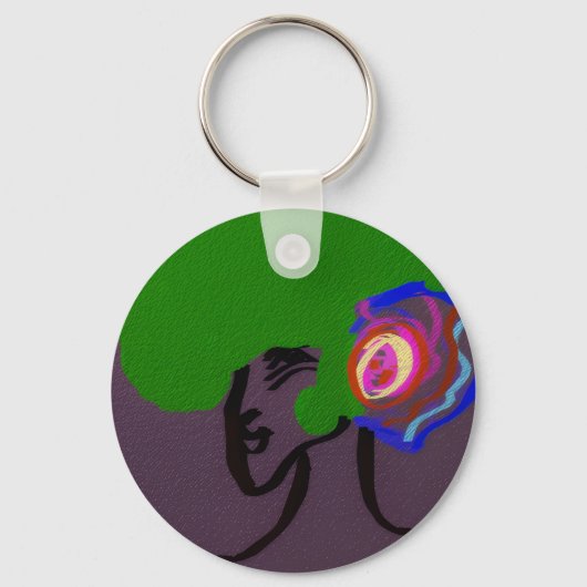 Sci-fi Seashell Creature Keychain (Achterkant)