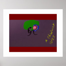 Sci-fi Seashell Creature Poster