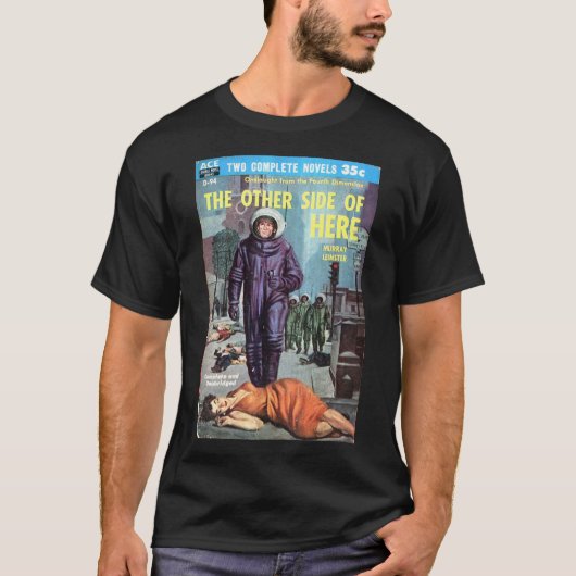 SCI FI SK8 JMT Basic Donkere T-Shirt (Voorkant)