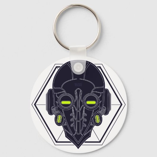 Sci Fi Sleutelhanger Plague Mask (Voorkant)