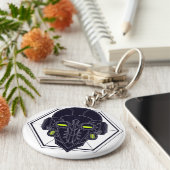 Sci Fi Sleutelhanger Plague Mask (Zijkant)