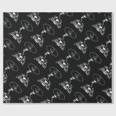 Sci-Fi smart animals "Hungry Frog Dreams" Cadeaupapier (Vlak)