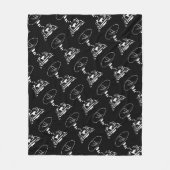 Sci-Fi smart animals "Hungry Frog Dreams" Fleece Deken (Voorkant)