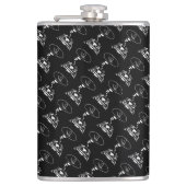 Sci-Fi smart animals "Hungry Frog Dreams" Heupfles (Voorkant)