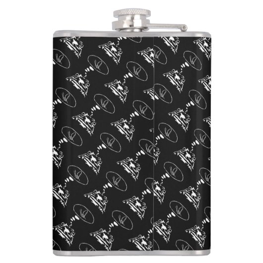 Sci-Fi smart animals "Hungry Frog Dreams" Heupfles (Achterkant)