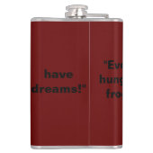 Sci-Fi smart animals "Hungry Frog Dreams" Heupfles (Achterkant)