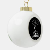 Sci-Fi smart animals "Hungry Frog Dreams" Keramische Bal Ornament (Links)