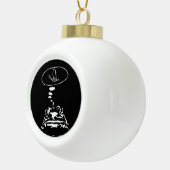 Sci-Fi smart animals "Hungry Frog Dreams" Keramische Bal Ornament (Rechts)