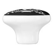 Sci-Fi smart animals "Hungry Frog Dreams" Keramische Knop (Zijkant)
