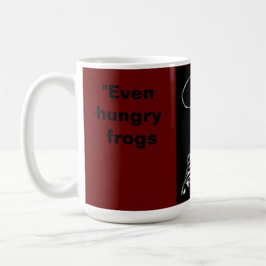 Sci-Fi smart animals "Hungry Frog Dreams" Koffiemok (Links)