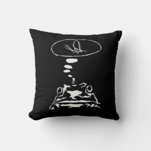 Sci-Fi smart animals "Hungry Frog Dreams" Kussen